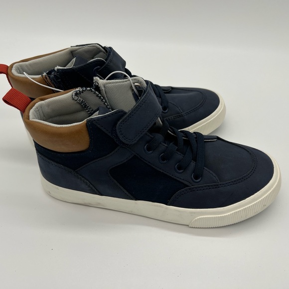 Boys' Anthony Zipper Sneakers - Cat & Jack Navy Sz 4 - Picture 3 of 7